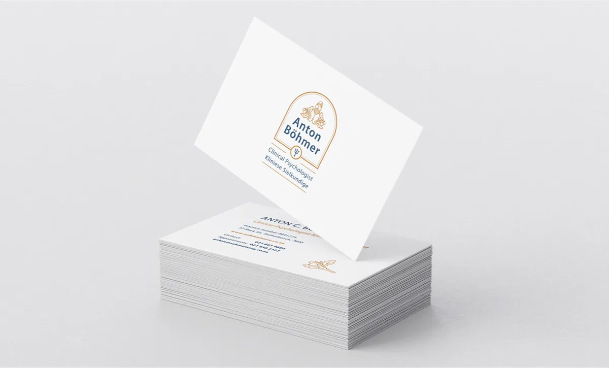 Anton Böhmer business card design