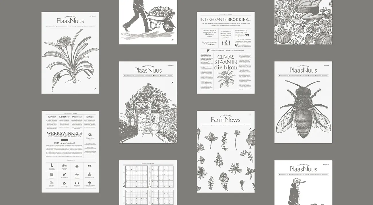 Babylonstoren Farm News layout set