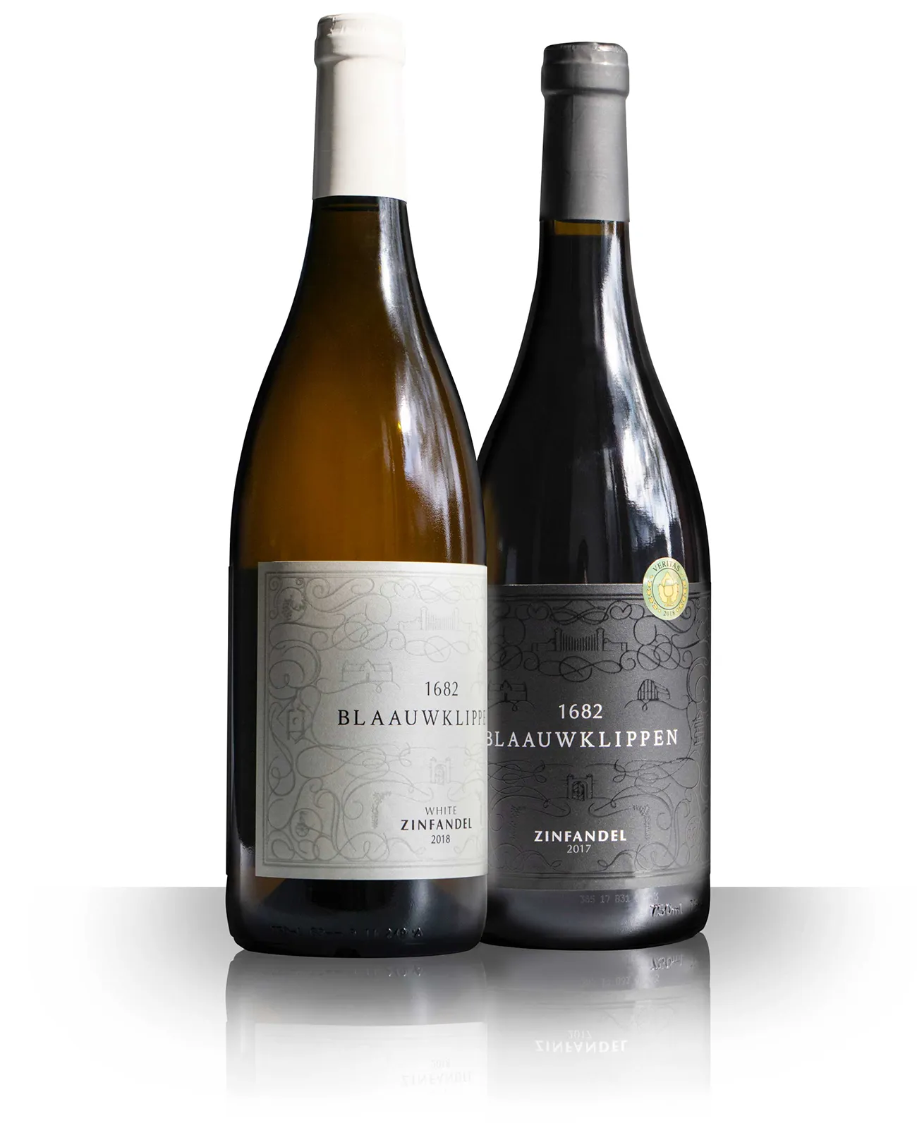 Blaauwklippen wine label design bottle packshots