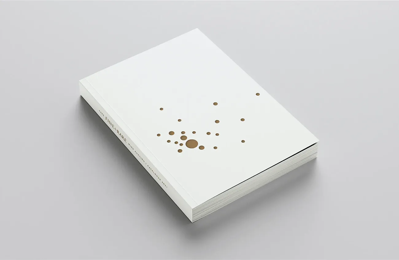 Cape Fine & Rare Wine Auction 2021 catalogue cover design