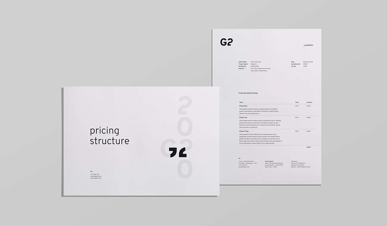 G2 quotes and invoices