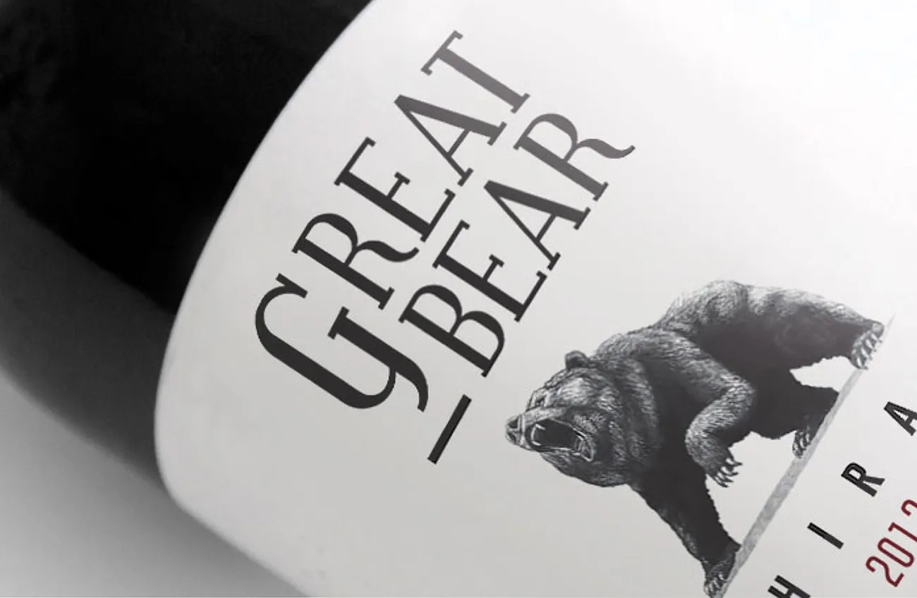 Great-Bear label close up
