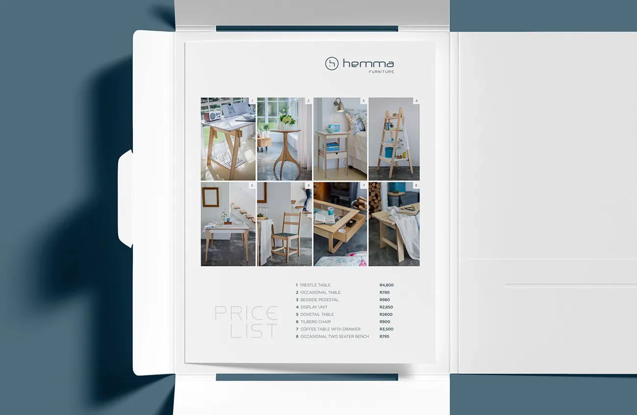 hemma furniture price list