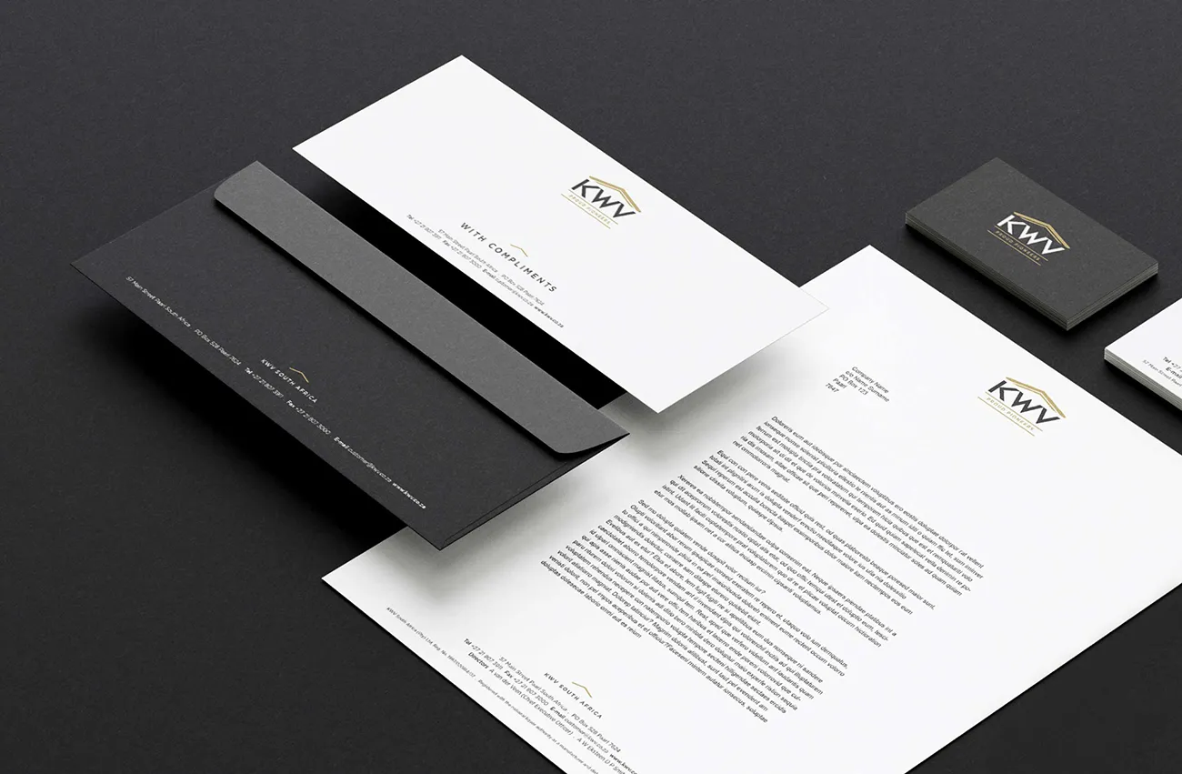 KWV stationery