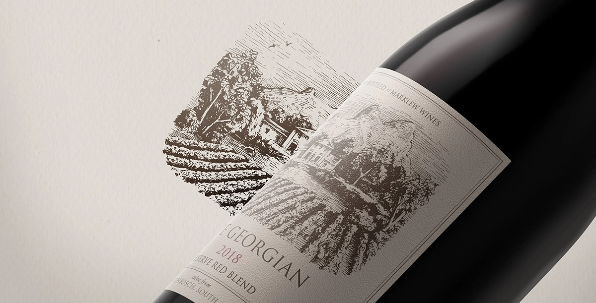 Cape Georgian Wine Label