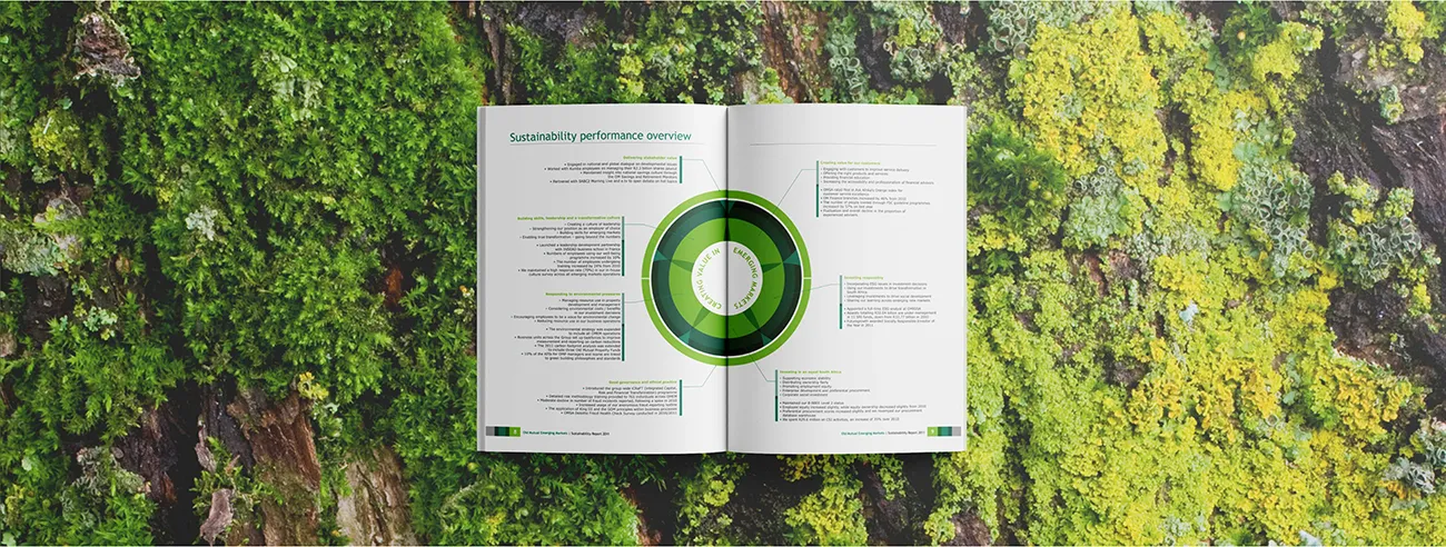Old Mutual Sustainability Report pages