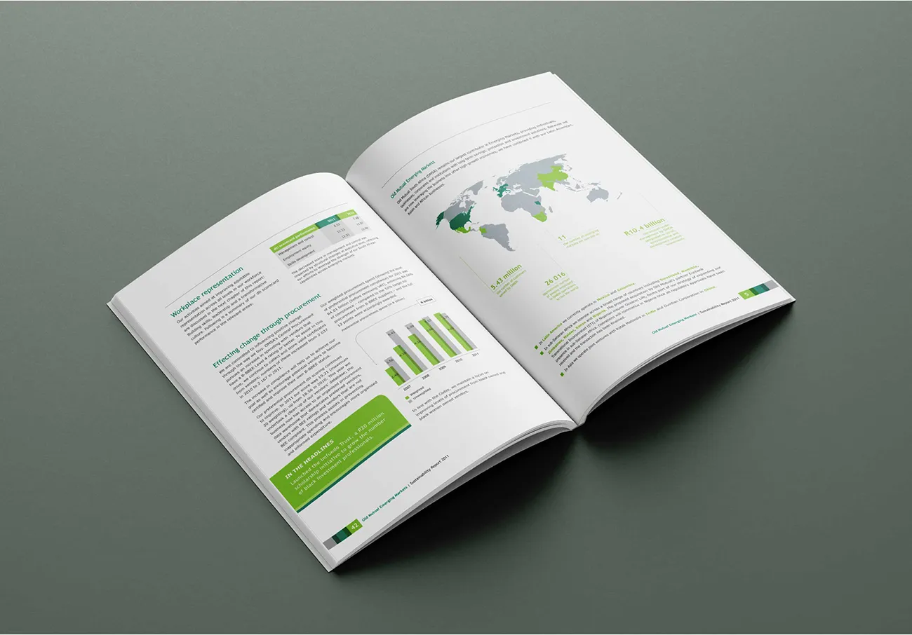 Old Mutual Sustainability Report pages