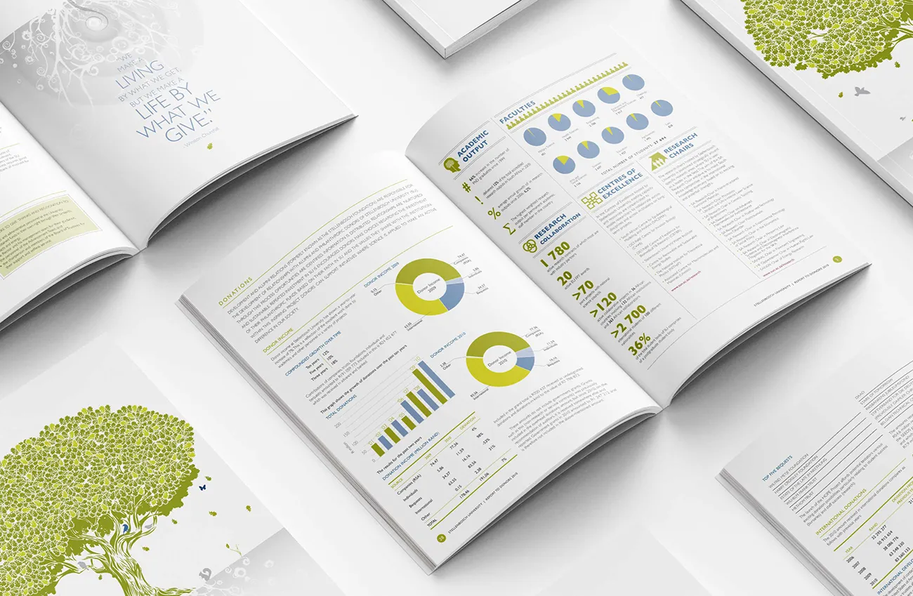 University of Stellenbosch Donors Report pages