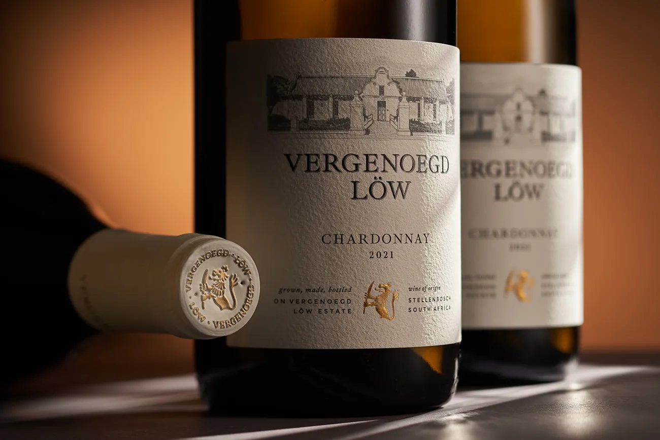 Vergenoegd Löw wine bottle cap design