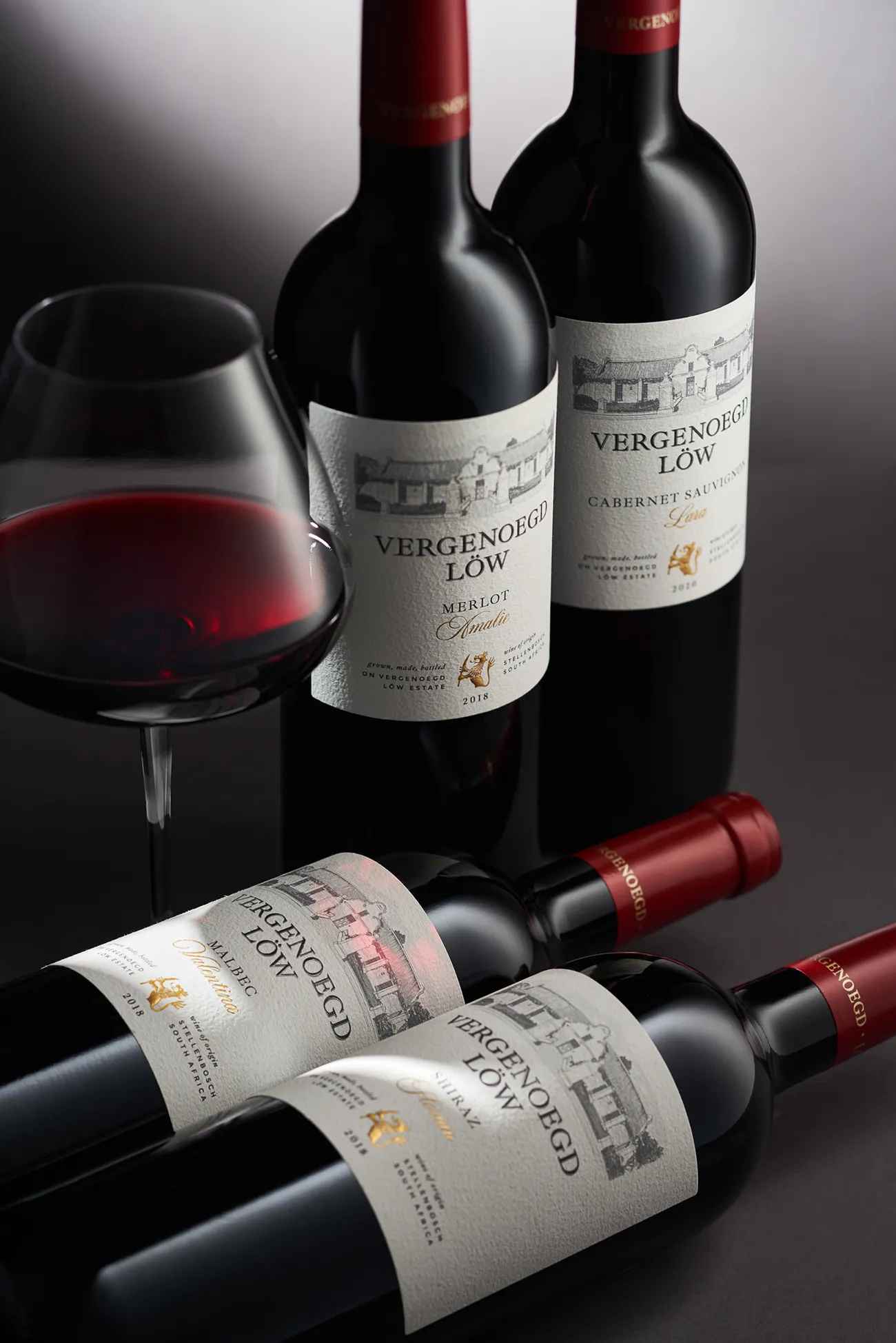 Vergenoegd Löw wine box packaging