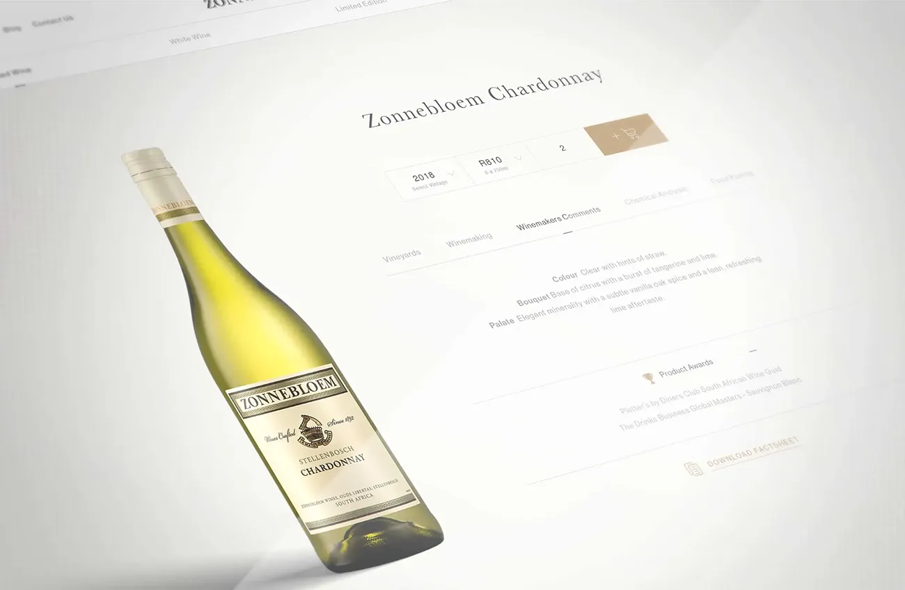 Zonnebloem mobile homepage
